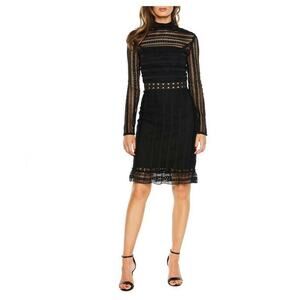 Bardot Vivian Splice Dress Black Size XS 4 US